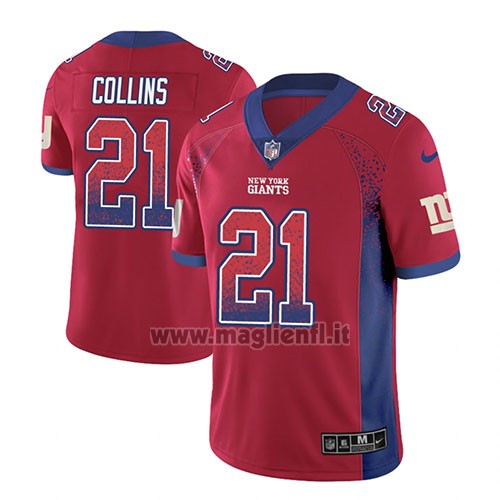Maglia NFL Limited New York Giants Landon Collins Rosso 2018 Rush Drift Fashion